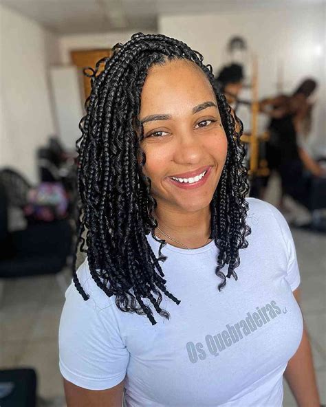 braid medium length hairstyles|shoulder length medium box braids.